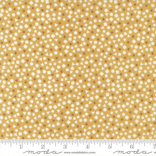 ABC XYZ Yellow Shapes Fabric by Stacy Iest Hsu for Moda Fabrics
