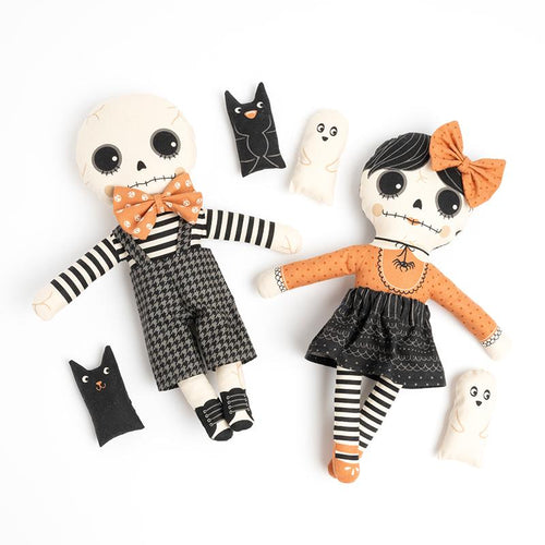 Home Sweet Haunt Doll Panel by Stacy Iest Hsu for Moda Fabrics