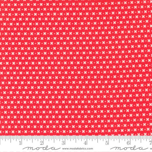 Sincerely Yours Criss Cross Geranium Fabric by Sherri and Chelsi for Moda