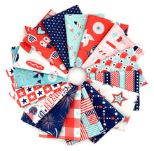 Load image into Gallery viewer, Stars and Stripes Fat Quarter Bundle by Paintbrush Studios