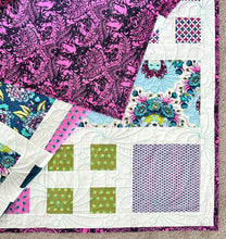 Load image into Gallery viewer, Tula Pink Modern Block Finished Quilt 60&quot; x 80&quot;