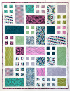 Tula Pink Modern Block Finished Quilt 60" x 80"