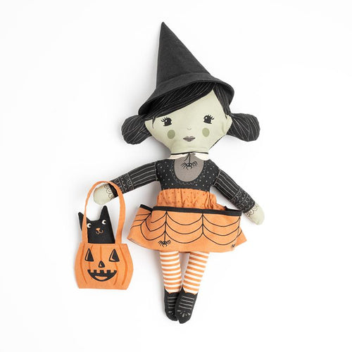 Home Sweet Haunt Witch Doll Panel by Stacy Iest Hsu for Moda Fabrics