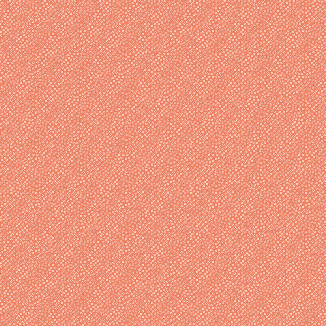 Sea Botanica Peach Geometric Fabric by Sarah Gordon for FIGO Fabrics