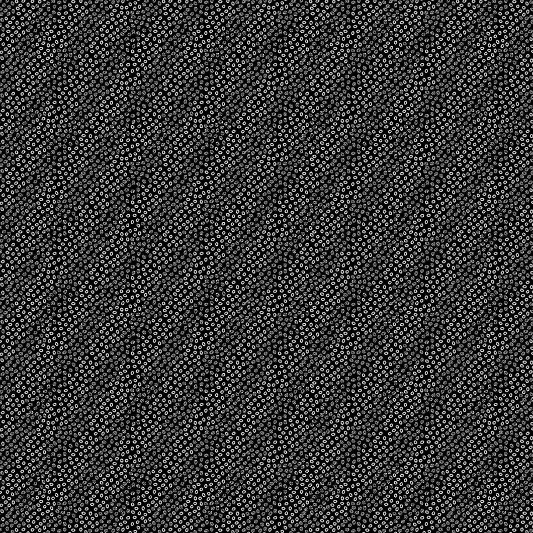 Sea Botanica Black Dot Fabric by Sarah Gordon for FIGO Fabrics