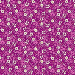 Primavera Pink Floral Fabric by Pippa Shaw for FIGO Fabrics