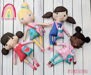 Best Friends Forever Doll Panel by Stacy Iest Hsu for Moda Fabrics