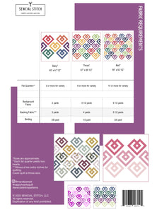 Happy Hearts Cool Quilt Kit by Sewcial Stitch 3 size options