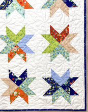 Load image into Gallery viewer, Beaming Modern Star Throw Quilt Kit-Pattern by Emily Tindall of Homemade Emily Jane