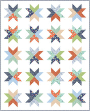 Load image into Gallery viewer, Beaming Modern Star Throw Quilt Kit-Pattern by Emily Tindall of Homemade Emily Jane