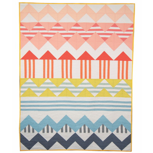 Boho Rows Quilt Pattern by Kelli Marshall of Simply Mackbeth Design Co.