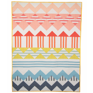 Boho Rows Quilt Pattern by Kelli Marshall of Simply Mackbeth Design Co.