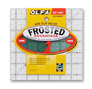 Olfa Frosted Non Slip 6.5 inch square Ruler