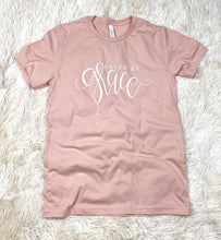 Load image into Gallery viewer, Saved By Grace Tee Shirt Peach-S, M, L, XL