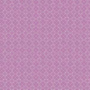Hooked Pink/Purple Geometric Fabric by Mister Domestic for Art Gallery Fabrics