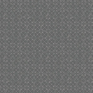 Hooked Gray Geometric Fabric by Mister Domestic for Art Gallery Fabrics