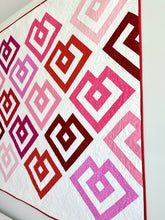 Load image into Gallery viewer, Happy Hearts Pink Throw Quilt Kit by Sewcial Stitch