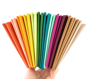 Fall Rainbow Confetti Cotton Solid Fat Quarter Bundle Custom Curated by Sewcial Stitch