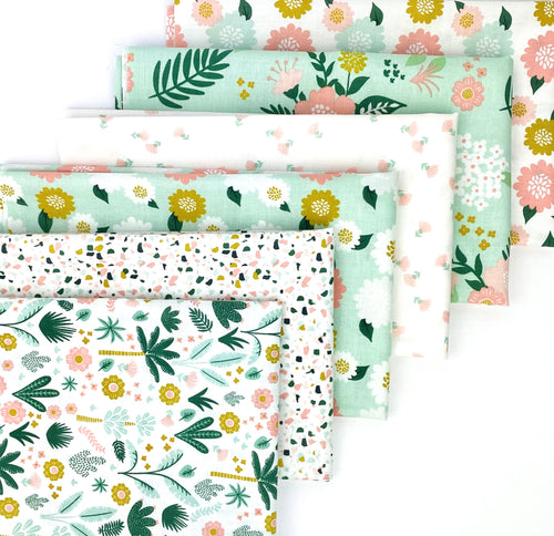 Hibiscus Fat Quarter Bundle by Simple Simon and Co for Riley Blake Designs