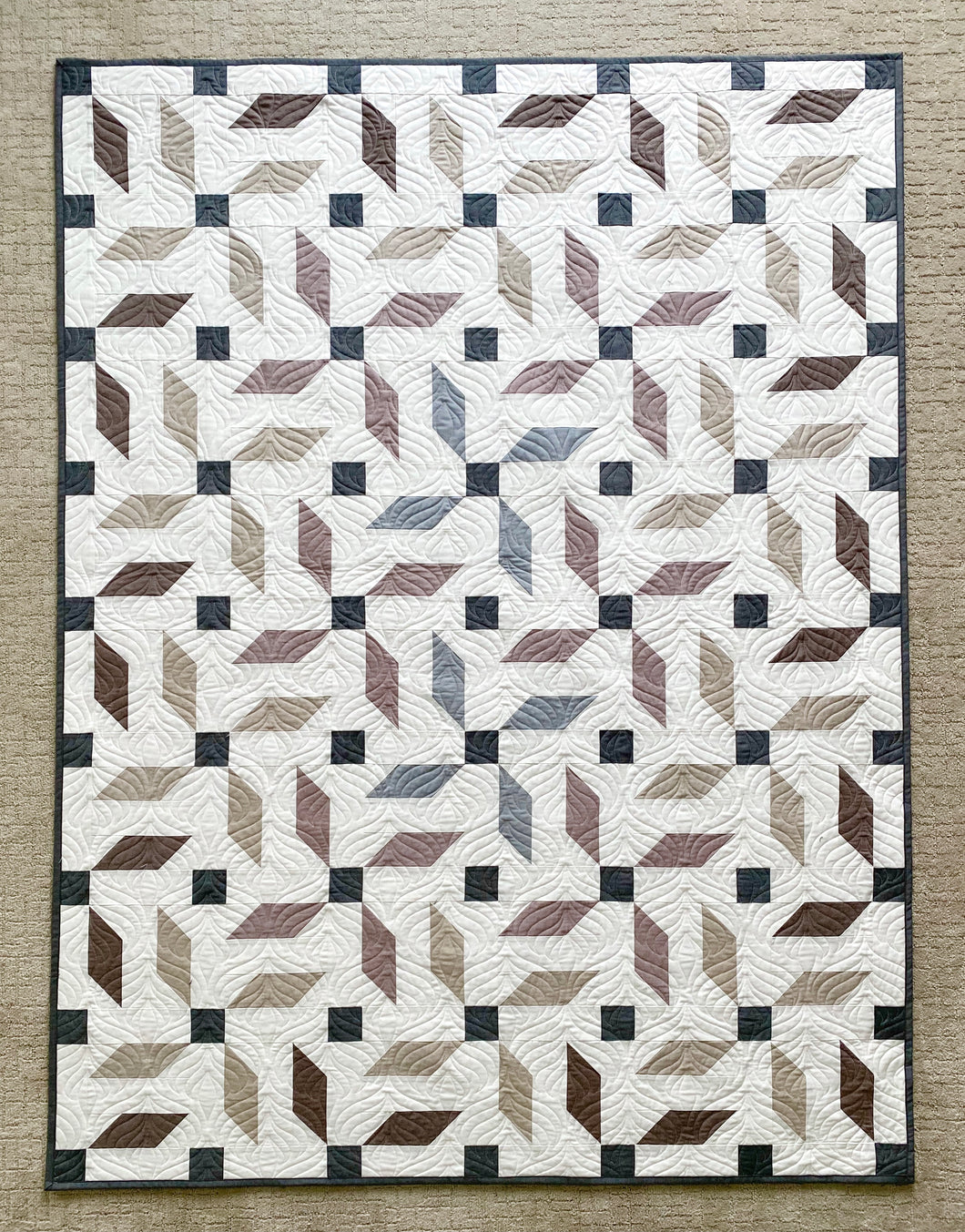 Propeller Quilt Kit by Mandi Persell of Sewcial Stitch 5 size options