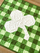 Load image into Gallery viewer, Gingham Shamrock Mini Quilt Kit
