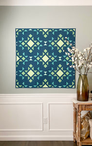 Star Blast Solid Quilt Kit by Sewcial Stitch 4 size options