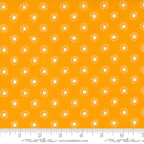 Jungle Paradise Yellow Dot Fabric by Stacy Iest Hsu for Moda Fabrics