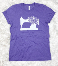 Load image into Gallery viewer, Sewing Machine Tee Shirt Heather Purple