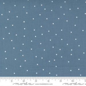 Meander Blue Tiny Square Dot Fabric by Aneela Hoey for Moda Fabrics