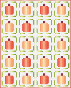 Pumpkin Pop Quilt Kit by Sewcial Stitch 4 size options-Ombre Confetti Ivory