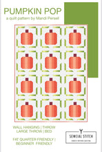 Load image into Gallery viewer, Pumpkin Pop Quilt Kit by Sewcial Stitch 4 size options-Neutral Peppered Cottons