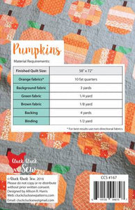 Pumpkin Quilt Pattern by Alison Harris for Cluck Cluck Sew