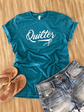 Load image into Gallery viewer, Quilter Tee Shirt Deep Teal-Small only