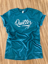 Load image into Gallery viewer, Quilter Tee Shirt Deep Teal-Small only