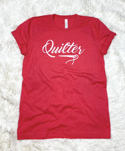 Load image into Gallery viewer, Quilter Tee Shirt Heather Red-Medium only