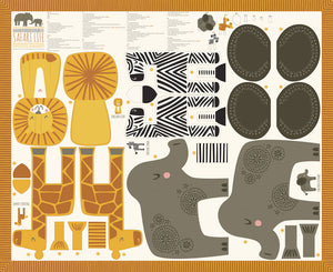 Safari Life Safari Animal Panel by Stacy Iest Hsu for Moda Fabrics