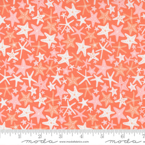 The Sea and Me Coral Starfish Fabric by Stacy Iest Hsu for Moda Fabrics