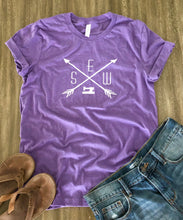 Load image into Gallery viewer, Sewing Tee Shirt Heather Purple-Small only