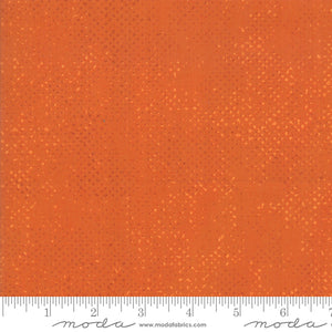 Spotted Pumpkin Orange Fabric by Zen Chic for Moda Fabrics