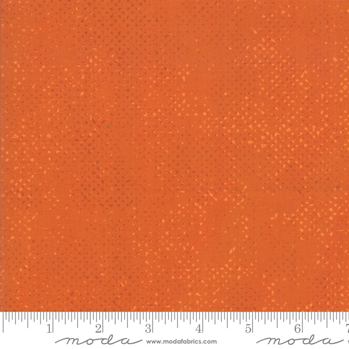 Spotted Pumpkin Orange Fabric by Zen Chic for Moda Fabrics
