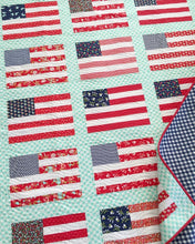 Load image into Gallery viewer, Stars and Stripes Flag Quilt Pattern by Thimble Blossoms