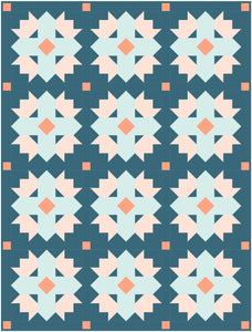 Tulip Twist Quilt Pattern by Mandi Persell of Sewcial Stitch-PAPER PATTERN