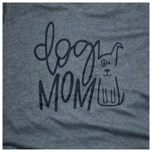 Load image into Gallery viewer, Dog Mom Tee Shirt Heather Gray Crew and V-Neck S, M, L, XL, 2XL