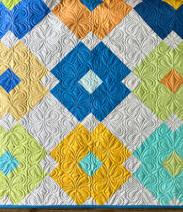 Flower Tile Quilt Kit Pattern by Then Came June